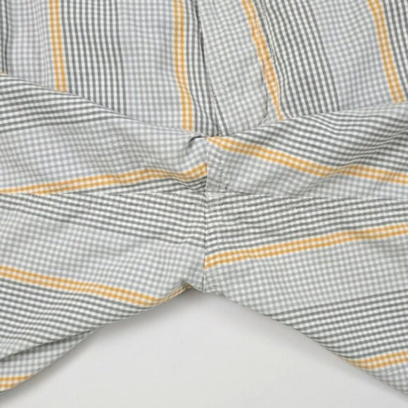 Lululemon Men's Kahuna Shorts Gray Orange Plaid Lightweight 8.5" Inseam Sz 34 - Picture 12 of 16